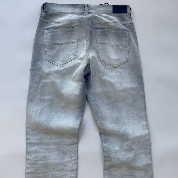Diesel Women’s Sandy Regular Slim Straight Jeans Light Blue 0681M Size W27 - Picture 10 of 12